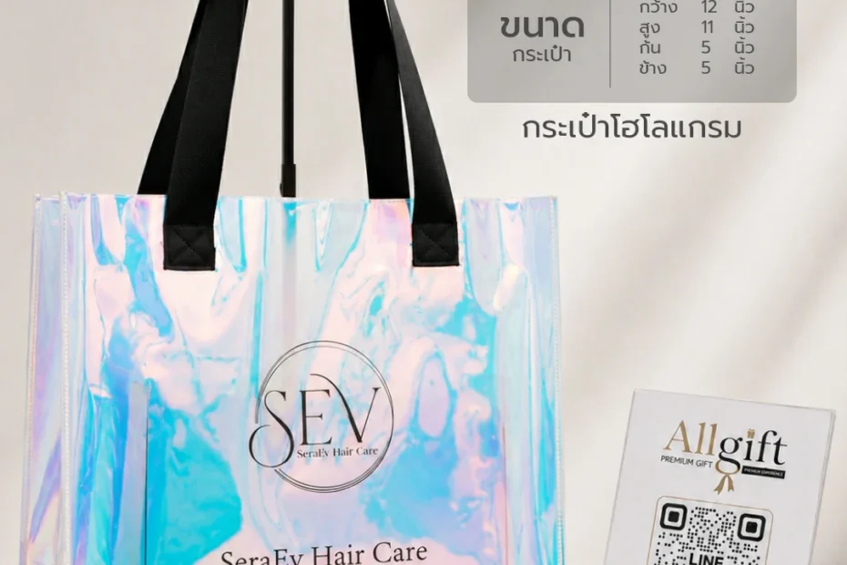 กระเป๋าโฮโลแกรม ของแจกบริษัท พร้อมพิมพ์โลโก้