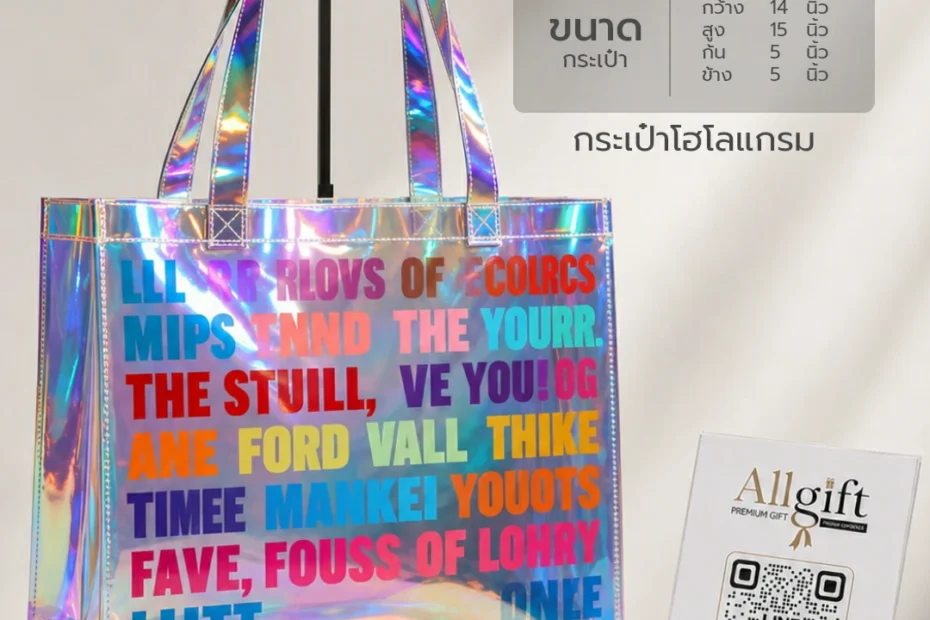 กระเป๋าโฮโลแกรม รับผลิตพร้อมสกรีนโลโก้ ของพรีเมี่ยม ของแจกบริษัท ราคาส่ง