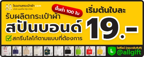 กระเป๋าผ้าสปันบอนด์ เริ่มต้น 19 บาท กระเป๋าผ้าสปันบอนด์ เริ่มต้น 19 บาท